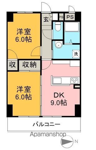 高知インターマンション 502号室 間取り