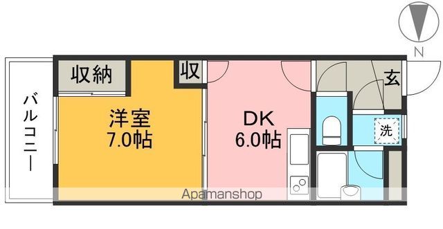 新井マンション 302号室 間取り