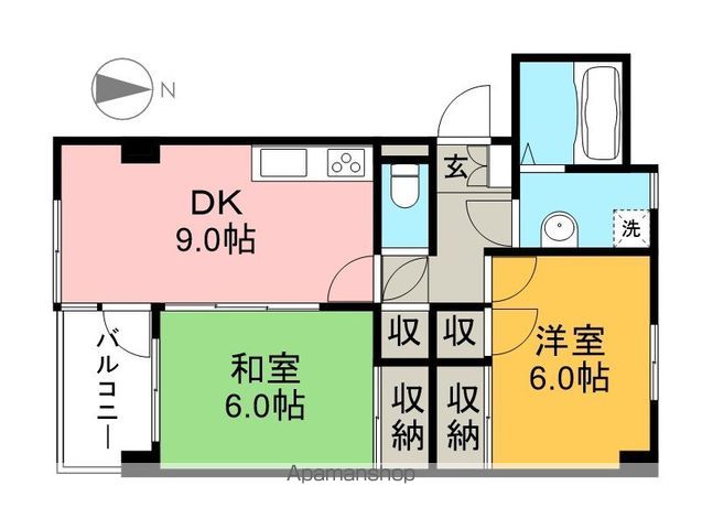 ウインディングハウス 103号室 間取り