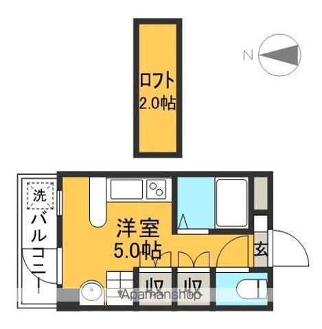 ブルーハイツアウトバーン 501号室 間取り