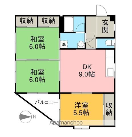 エナール高須 303号室 間取り