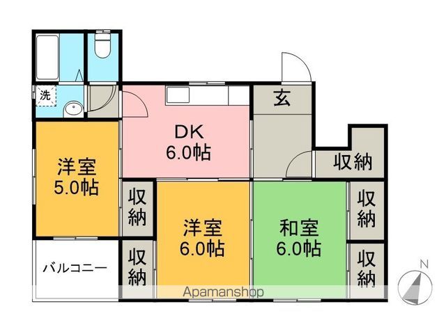 エナール高須 202号室 間取り