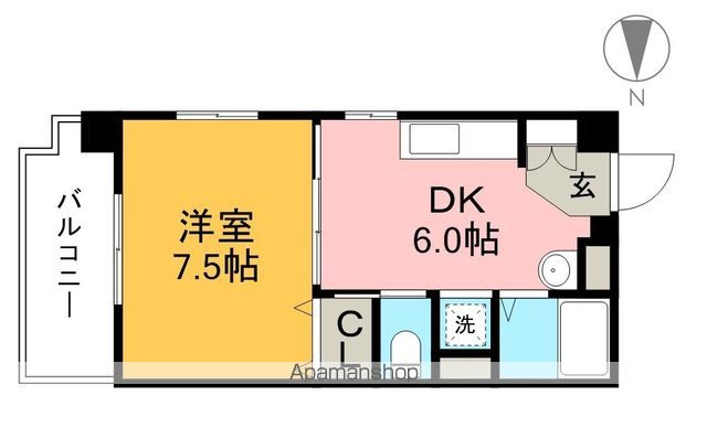 ハイツＯＺＵ城北 402号室 間取り