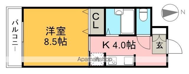 アーバン葛島 403号室 間取り