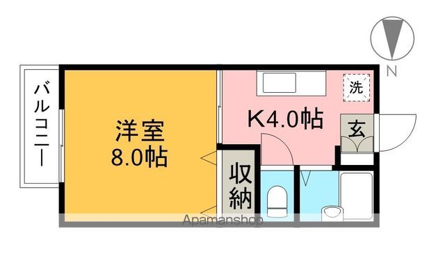 ラ・フォーレ緑ヶ丘　Ⅰ棟 203号室 間取り