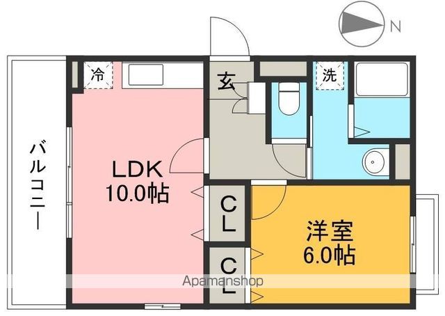Ｓ－ＯＮＥ 201号室 間取り