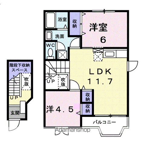 クレアールⅠ 203号室 間取り