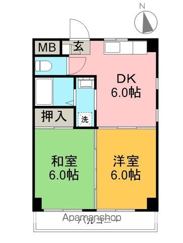 雷門ビル 401号室 間取り