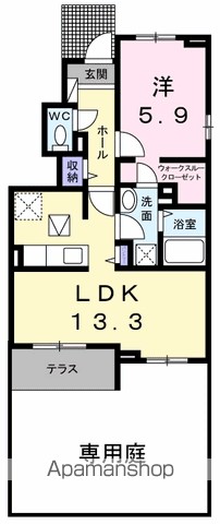 グランハピネス　Ⅱ 101号室 間取り