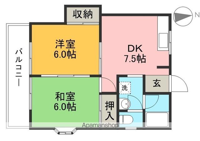 セジュール静　Ｃ棟 201号室 間取り