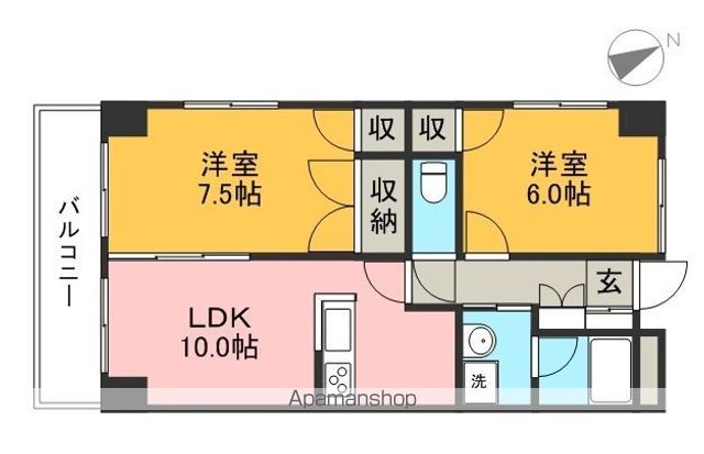 カーサＭ１ 205号室 間取り