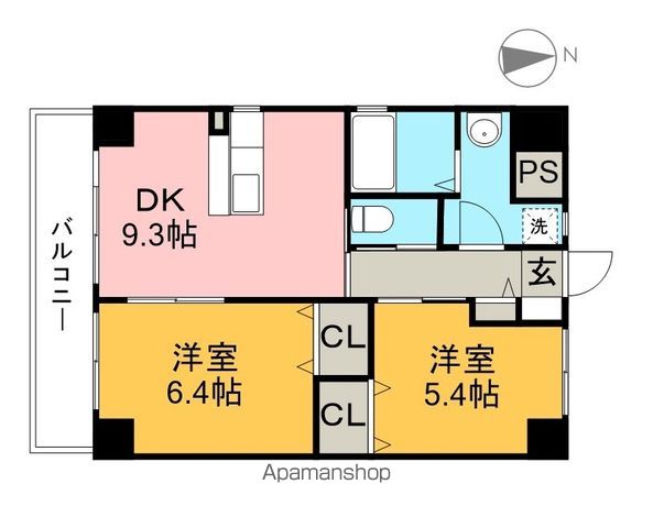 みつばちレジデンス 404号室 間取り