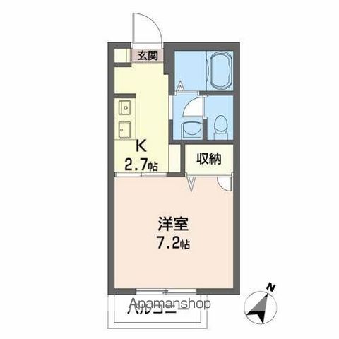 シャーメゾン和　Ａ棟 102号室 間取り