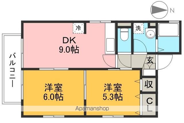 ソシア寿正 202号室 間取り