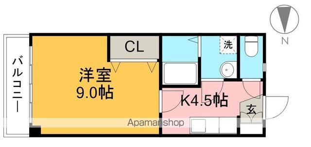 ヴィレッジ大津 303号室 間取り