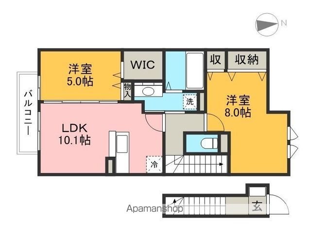 ソラーナ長崎 203号室 間取り