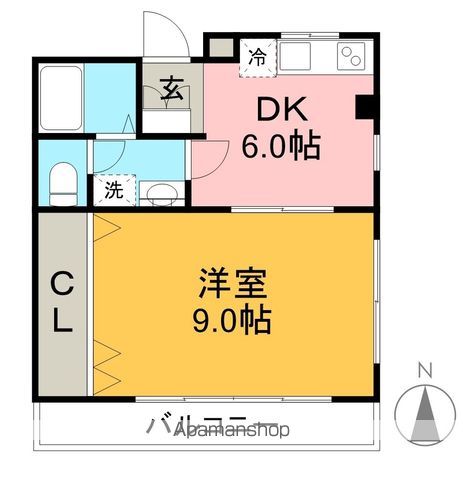 フラットミソノ 301号室 間取り