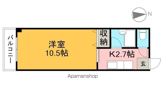 藤本マンション 201号室 間取り