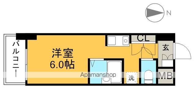 朝日プラザ知寄町パサージュ 605号室 間取り