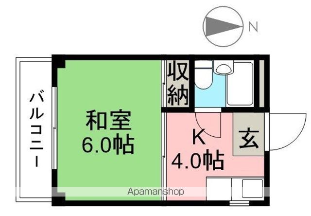 パレス幸 301号室 間取り
