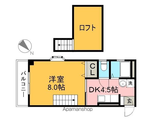メゾンレーヴ高須 408号室 間取り