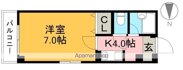 センチュリービル 303号室 間取り