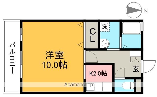 アメニティハイム　Ｂ棟 102号室 間取り