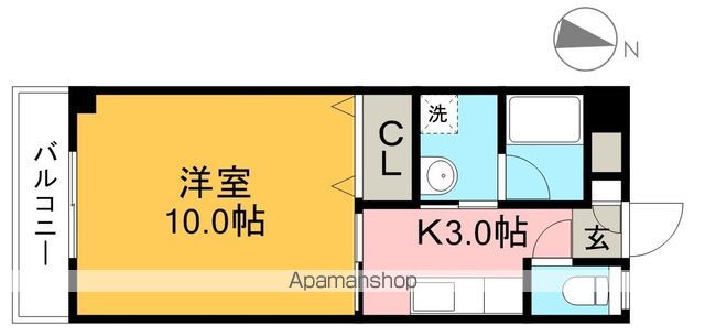 メゾンロンドゥ・トワ 102号室 間取り