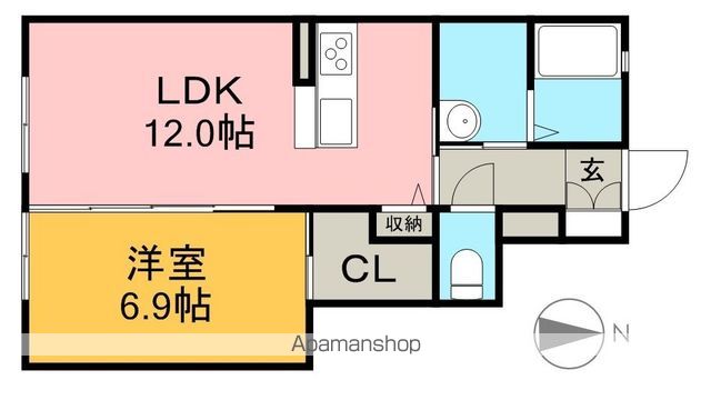 シャーメゾン　アリエス 103号室 間取り