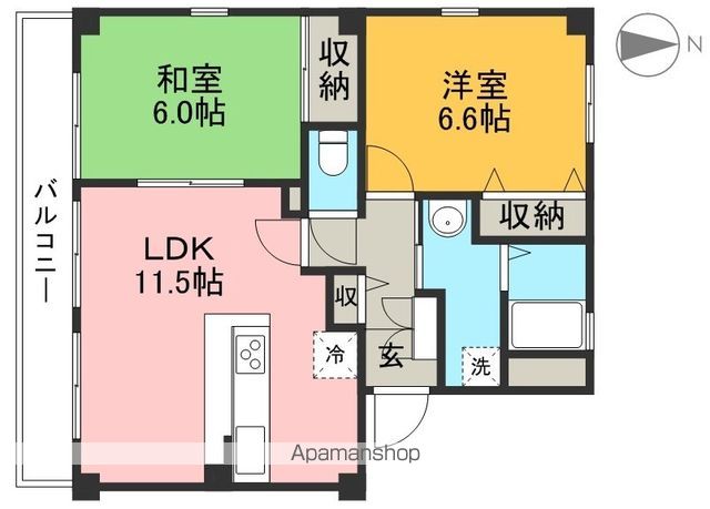 ボナール秋の月 201号室 間取り