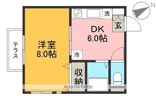 ハイツミレム 101号室 間取り