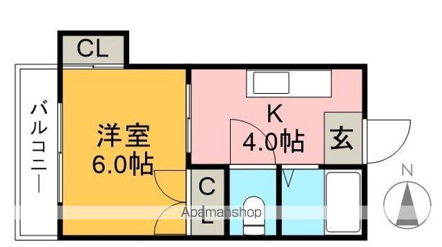 ジューヌ高須 302号室 間取り