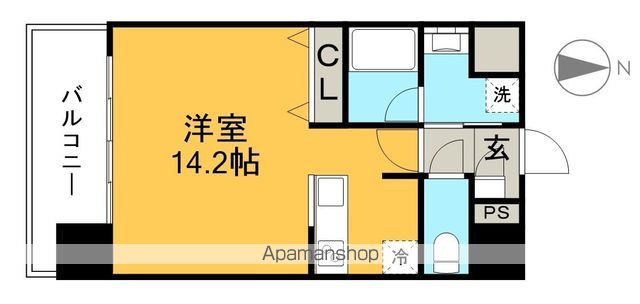 アバンギャルド北御座 502号室 間取り