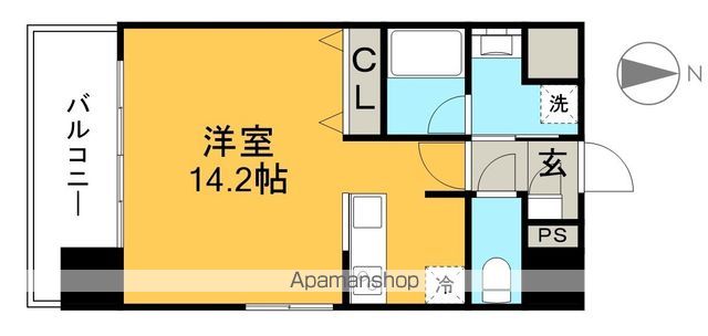 アバンギャルド北御座 404号室 間取り