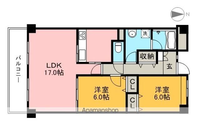 Ｒａｆｆｉｎｅ 502号室 間取り