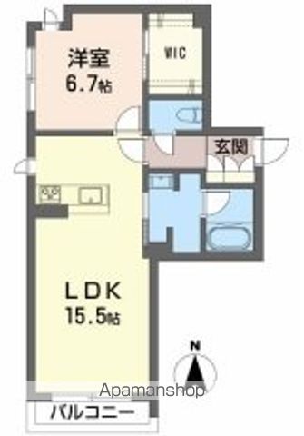 シャーメゾン　四季彩 202号室 間取り