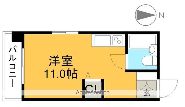 ダイアパレスはりまや橋 301号室 間取り