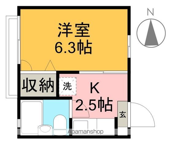 リバティーハウス柳 102号室 間取り