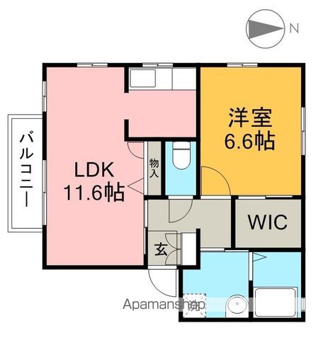 シャーメゾン・プラチナ　Ａ棟 201号室 間取り