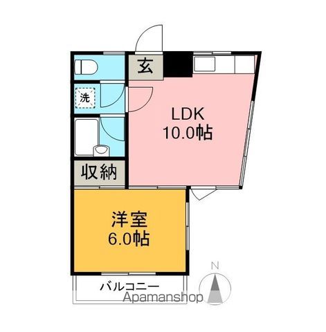 レジデンス司 202号室 間取り