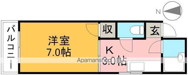 コーポＡＫＩ 203号室 間取り