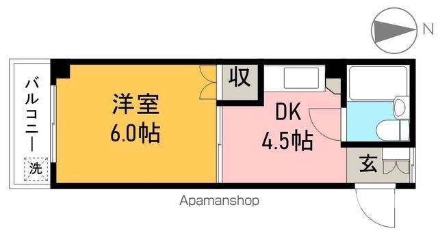 永国寺ハイツ 305号室 間取り