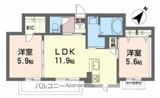 ベレオ　リラフォートⅡ 202号室 間取り
