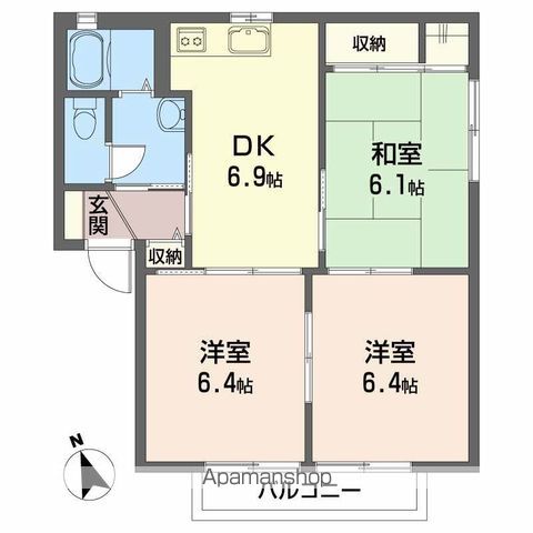 シャーメゾン神田 102号室 間取り