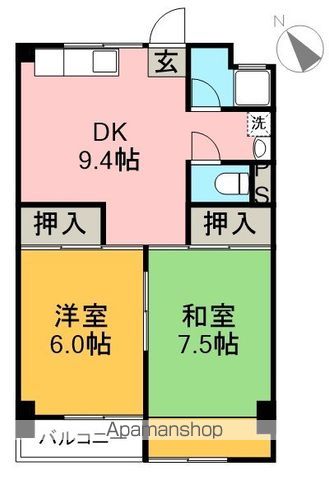 土南ビル 403号室 間取り