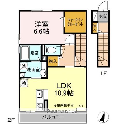 ダコタ・ハウス 203号室 間取り