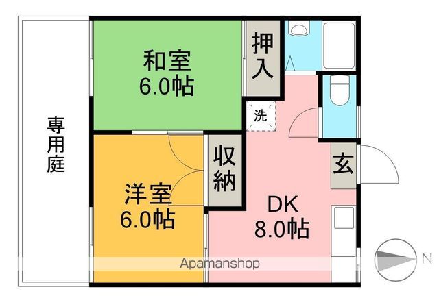 コーポキラ 101号室 間取り