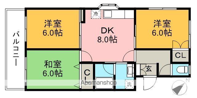 リバーハイツ比島Ⅰ 105号室 間取り
