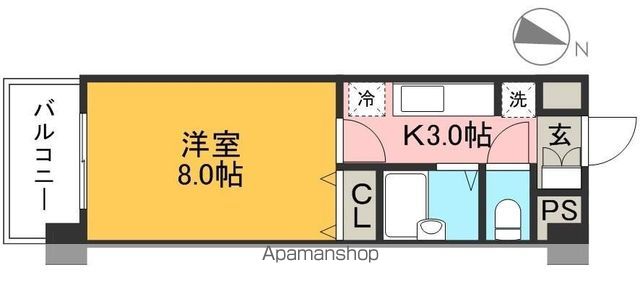 鏡川クレセントパーク 305号室 間取り