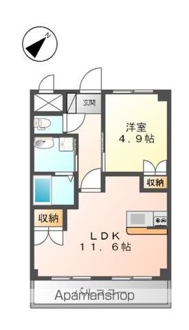 セゾン・コアＴＮ 102号室 間取り